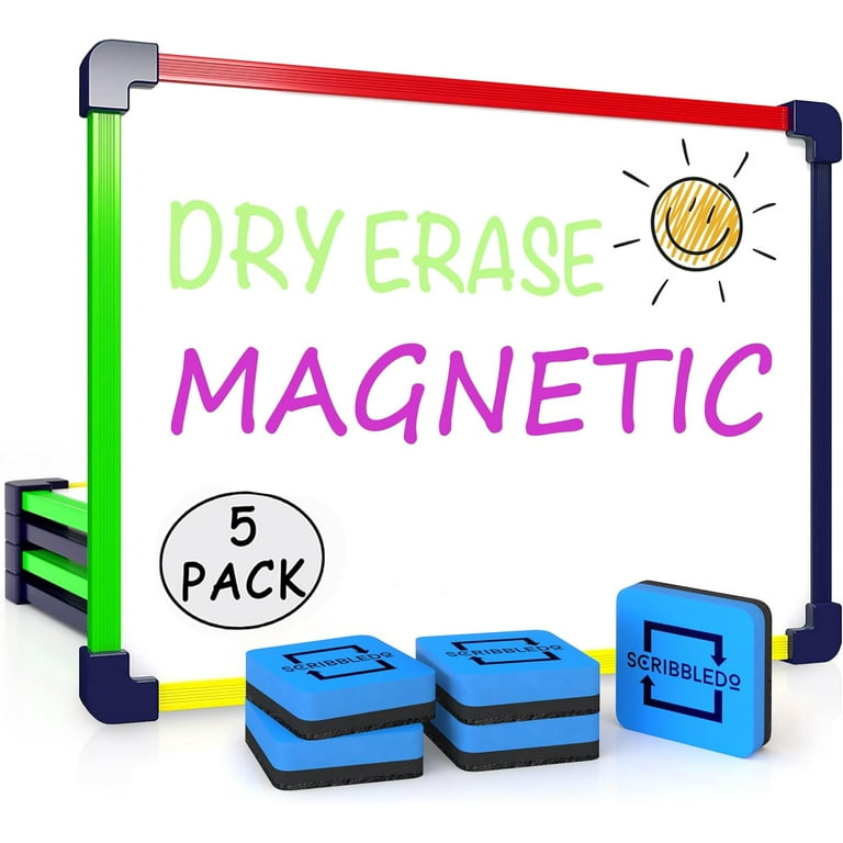 5 Pack Small White Board Dry Erase Board for Kids Portable 9 x12 Drawing Magnetic Mini Whiteboard White Board for Students Teachers School Supplies Lapboard Small Dry Erase Board for Kids Erasers