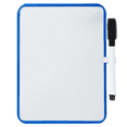 Dry Erase Board for School Locker, 6" x 8", Blue Framed with