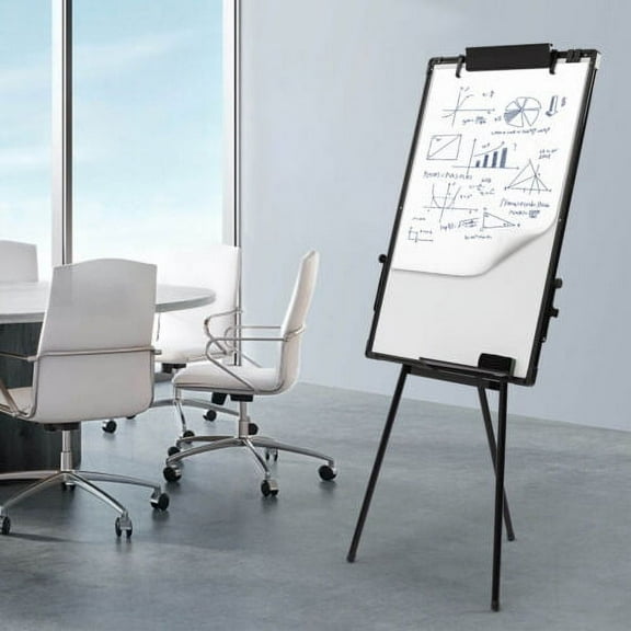 Magnetic Dry Erase Board with Stand Tripod Whiteboard Easel Adjustable Height