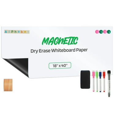 18"X40" Magnetic Dry Erase Board Fridge White Board Sheet