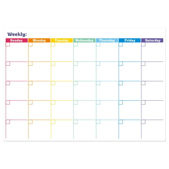 Magnetic Dry Erase Calendar White Board for Fridge - Monthly & Weekly Planner & Small Blank WhiteBoard - Magnet Family Planning Schedule Boards for Refrigerator, Door