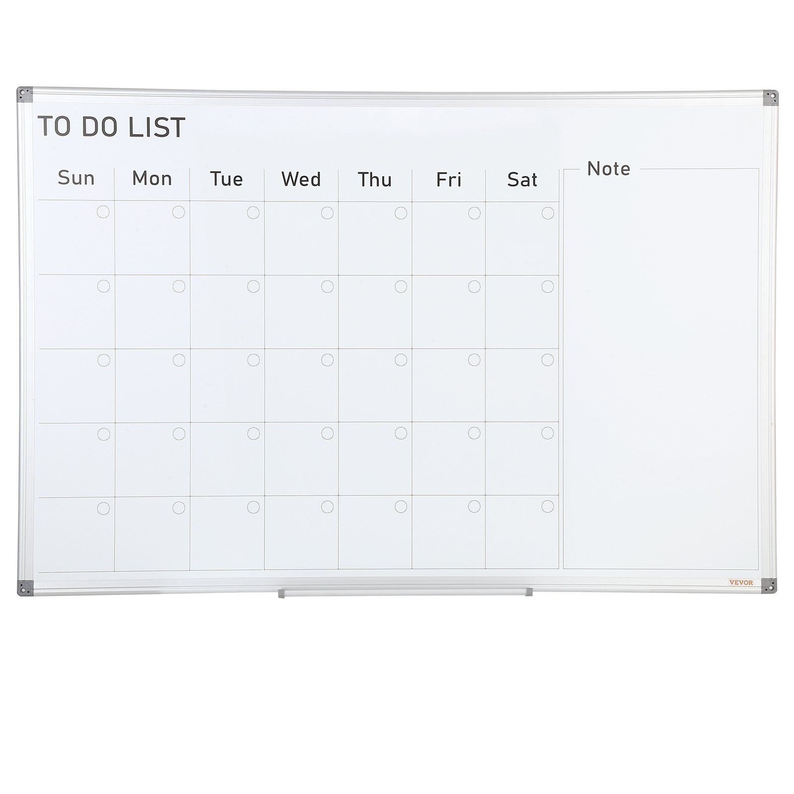 Magnetic Dry Erase Calendar Whiteboard, 36x24 Inches Monthly Planner Wall Board with Markers & Tray - for Office, Home, School
