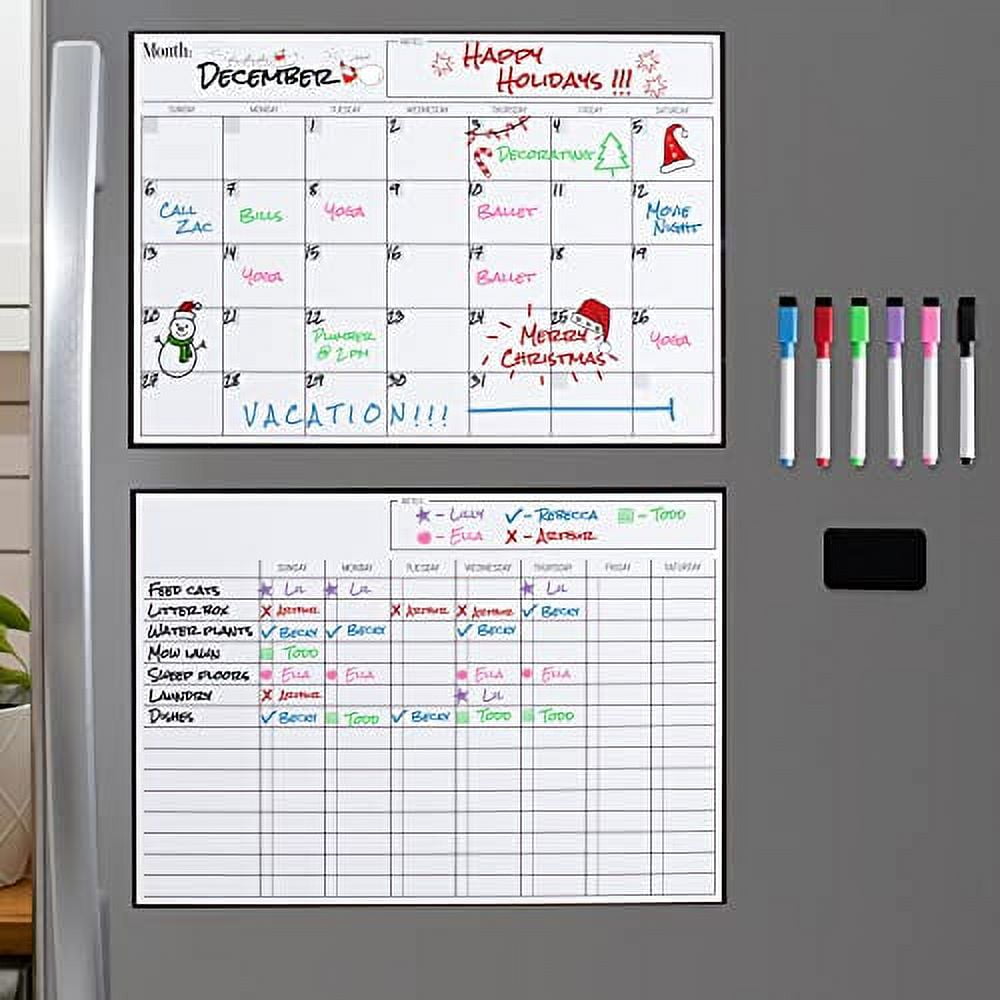How To Organize Your Big Family With A Chalkboard Wall Calendar - Full  Green Life