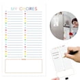 thumbnail image 1 of Magnetic Dry Erase Chore Chart, List Board for Fridge, Magnetic Memo Pad, Fridge Message Board, Strong Adhesive Removable Notes, Smooth Writing Portable Pads, Home Office Organization Sheets, 1 of 7