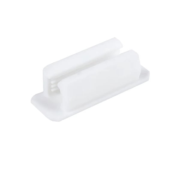 Magnetic Dry Erase Marker Clips for Whiteboard, Easy to Use Black and Clear Plastic Pen Holders for Office or Classroom White 2"