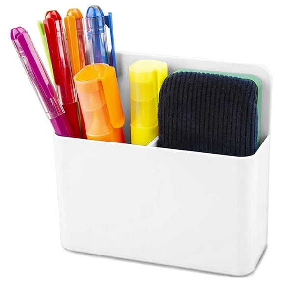 Magnetic Dry Erase Marker Holder,Whiteboard Marker Holder,Magnetic Marker Holder for Fridge, Whiteboard, Locker,1 Pack,White