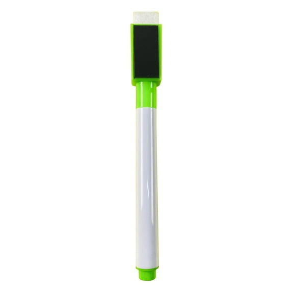 Magnetic Dry Erase Markers with Built-In Eraser, Whiteboard Marker Pens, Fine Tip Dry Wipe Markers, Magnet Back Refrigerator Board Writing Pens, Smooth Quick Erase Office Planning Markers