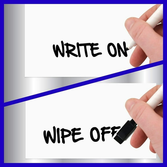 Magnetic Dry Erase Markers with Eraser, Magnetic Whiteboard Markers, Fine Tip Dry Erase Markers, Low Odor Thin Markers for Calendar Boards Magnetic Dry Wipe Pens Dry Erase Markers With Eraser Cap