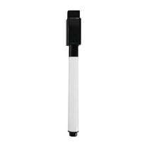 Magnetic Dry Erase Markers with Eraser Low Odor Fine Tip Whiteboard Pens Pack of 1, 2Ml Ink Black Eactix
