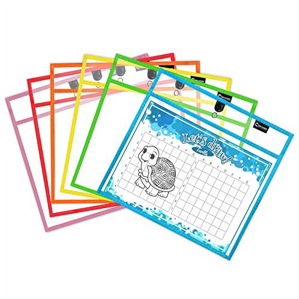 Dry Erase Pockets .. by Two Point (6Pack) .. Landscape