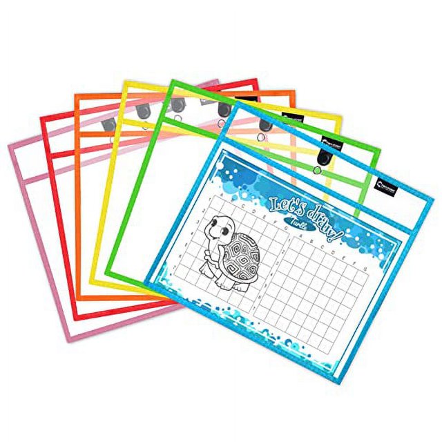 Dry Erase Pockets .. by Two Point (6Pack) .. Landscape