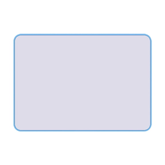 Magnetic Dry Erase Whiteboard Double-Sided Office Message Board with Soft Edges Portable Design for Home Classroom Use (Blue)