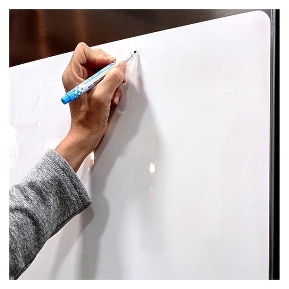 Magnetic Dry Erase Whiteboard for Fridge 17.5x13.5 inch - Kitchen Calendar Planner with 8 Markers & Eraser - Family Organizer, Reusable Weekly Board Blank Whiteboard