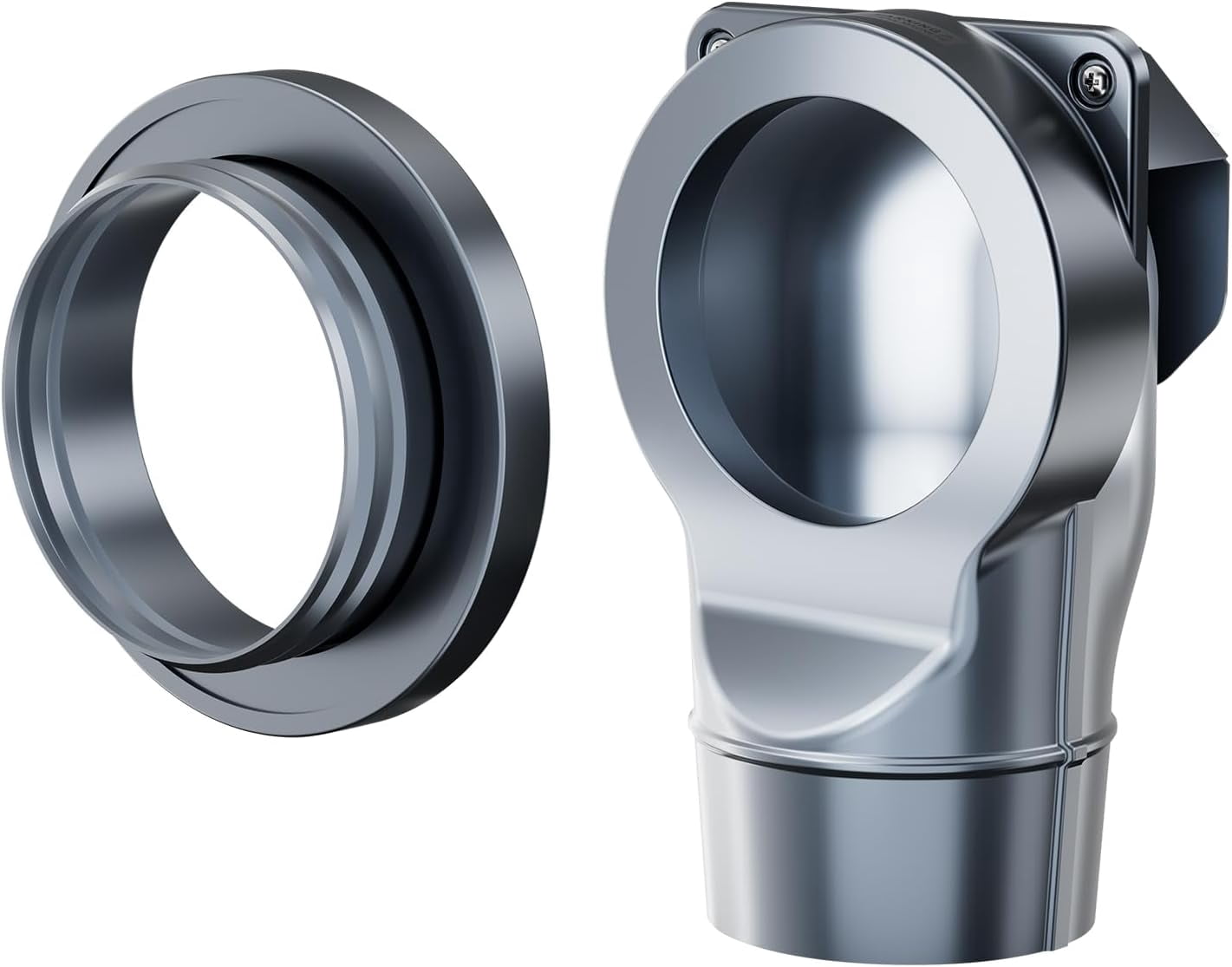 Magnetic Dryer Vent Coupling DV180 Quick Connector Easy to Clean Airtight Seal Dryer Vent Connector Kit Including a 2.6ft 4" Duct and two Clamps