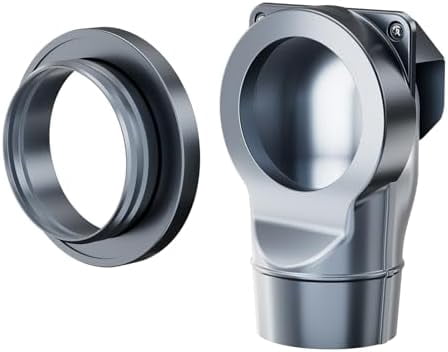 Magnetic Dryer Vent Coupling Easy to Clean Quick Connector Airtight Seal Dryer Vent Connector Kit Including a 2.6ft 4" Duct and two Clamps, DV90
