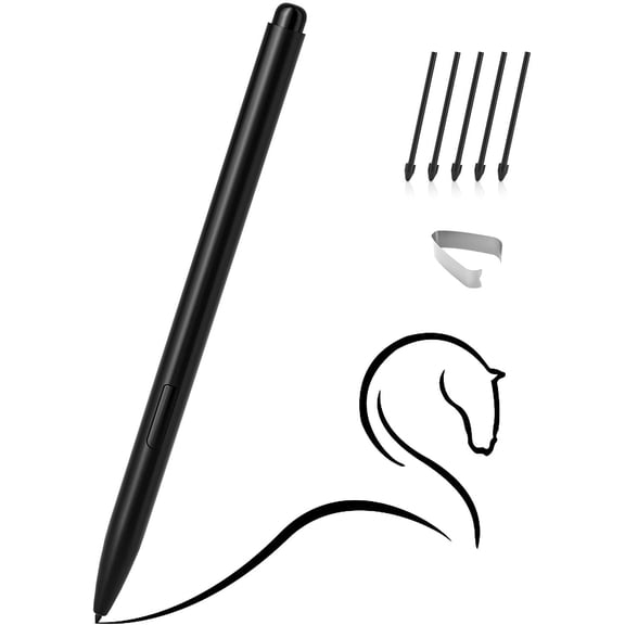 Magnetic EMR Stylus Compatible with Remarkable 2 Replacement Digital Pen Eraser 4096 Pressure Levels Palm Rejection Tilt Support for Remarkable/Samsung/Wacom/Onyx Devices-5 Tips