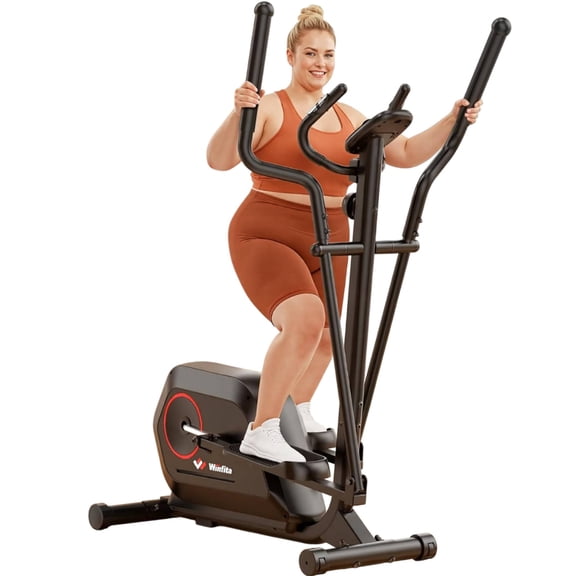 Magnetic Elliptical Exercise Machine, Elliptical Trainer Fitness Equipment for Home Gym Cardio Workout 300lb