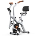thumbnail image 1 of Magnetic Exercise Bike for Seniors with Arm Exerciser, Quiet Foldable Bike for Home, 1 of 7