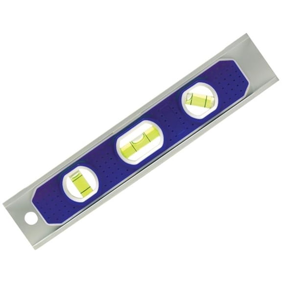 Magnetic Extruded Aluminum Torpedo Level  Magnetic Aluminum Torpedo Level - Silver - 9.06 in - Strong Rare Earth Magnets