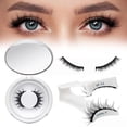 thumbnail image 1 of Magnetic Eyelashes with Applicator, 2 Pairs Reusable Magnetic Lashes No Glue Needed, Natural Look Cat Eye False Eyelashes Kit Easy to Apply and Remove, 1 of 9