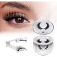 thumbnail image 1 of Magnetic Eyelashes with Applicator, 2 Pairs Reusable Magnetic Lashes No Glue Needed, Natural Look Cat Eye False Eyelashes Kit Easy to Apply and Remove, 1 of 9