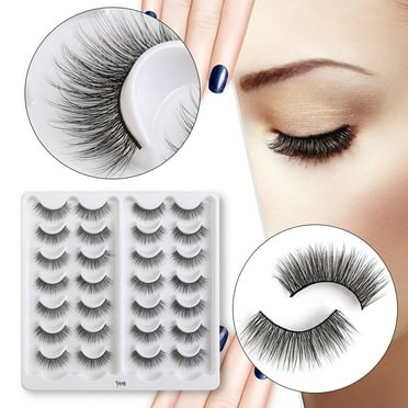 Magnetic Eyelashes with Applicator Awwp Clear Out Stock! 1X False Eyelashes 14 Pairs of Imitation Mink False Eyelashes Thick Eyelashes 3D False Eyelashes, Multi-Color