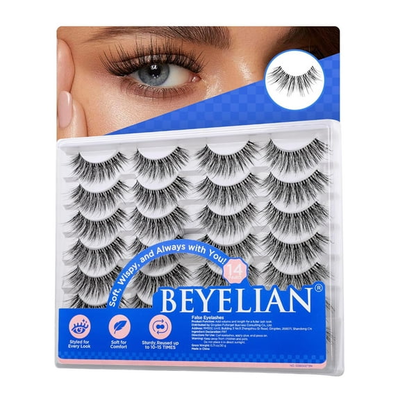 Magnetic Eyelashes with Applicator Kit, No Glue Needed Reusable Natural Look 3D Lashes, Easy Apply Soft Magnetic Lashes for Eye Makeup (Lightweight & Comfortable)