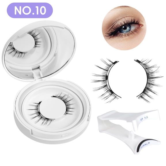 Magnetic Eyelashes with Applicator & Storage Case, Reusable Magnetic Eyelashes Natural Look, No Glue Needed, 3D False Eyelashes Set, Easy to Wear & Remove for Daily Use
