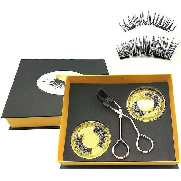 Magnetic Eyelashes Applicator Tool Kit,Glue-Free Magnetic Eyelash Clip,Eyelashes Short Set