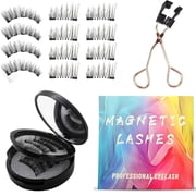Magnetic Eyelashes, Magnetic Eyelashes with Applicator, Natural Look, Reusable, 2 Size