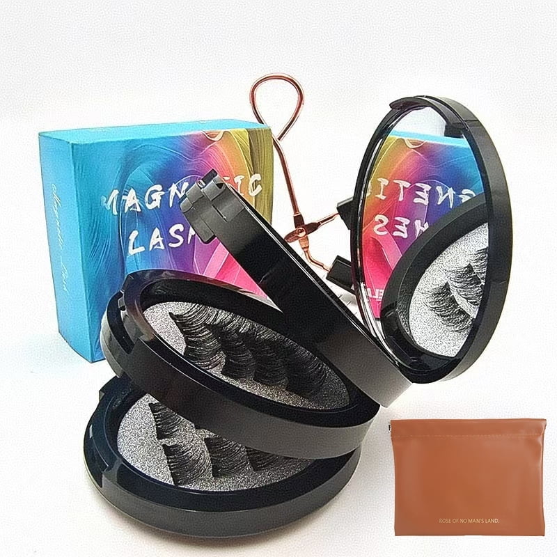 Magnetic Eyelashes, Natural Look False Lashes without Eyeliner, Light Weight and Waterproof Magnetic Eyelashes No Glue