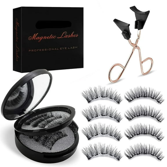 Magnetic Eyelashes, Reusable Synthetic False Lashes for a Natural Look, Lightweight and No Glue Needed, Fake Eye Lash with Magnets