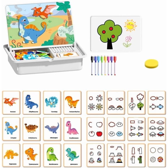 Magnetic Face Puzzle Toy – Portable Travel Toy with Easy Storage, Enhances Creativity & Learning