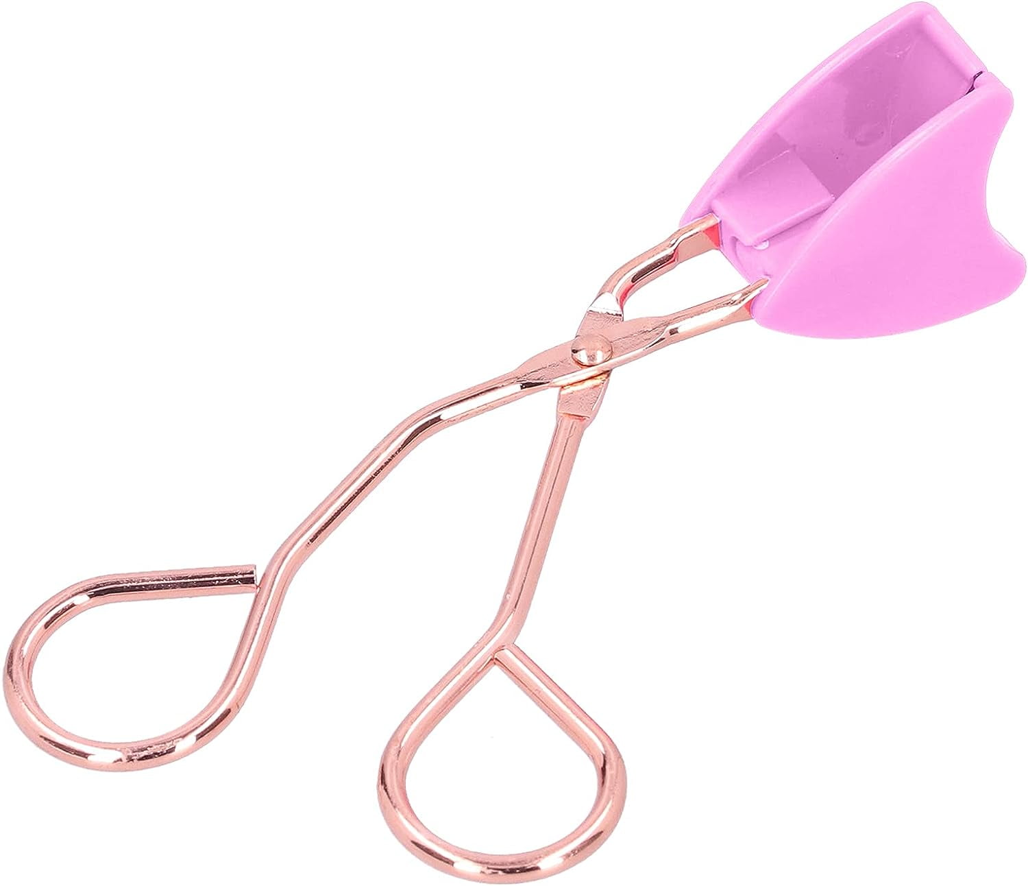 Magnetic False Eyelash Clipper Professional Stainless Steel Magnetic Eyelash Clip Glue free Eyelash Applicator for Home Salon Use rose gold handle