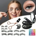 thumbnail image 1 of Magnetic False Eyelashes, Magnetic Eyelash Clips, Natural 3D Magnetic Eyelash Strap Set, Reusable Comfortable Synthetic Fiber False Eyelashes with Auxiliary Clips for Daily and Special Occasions, 1 of 5