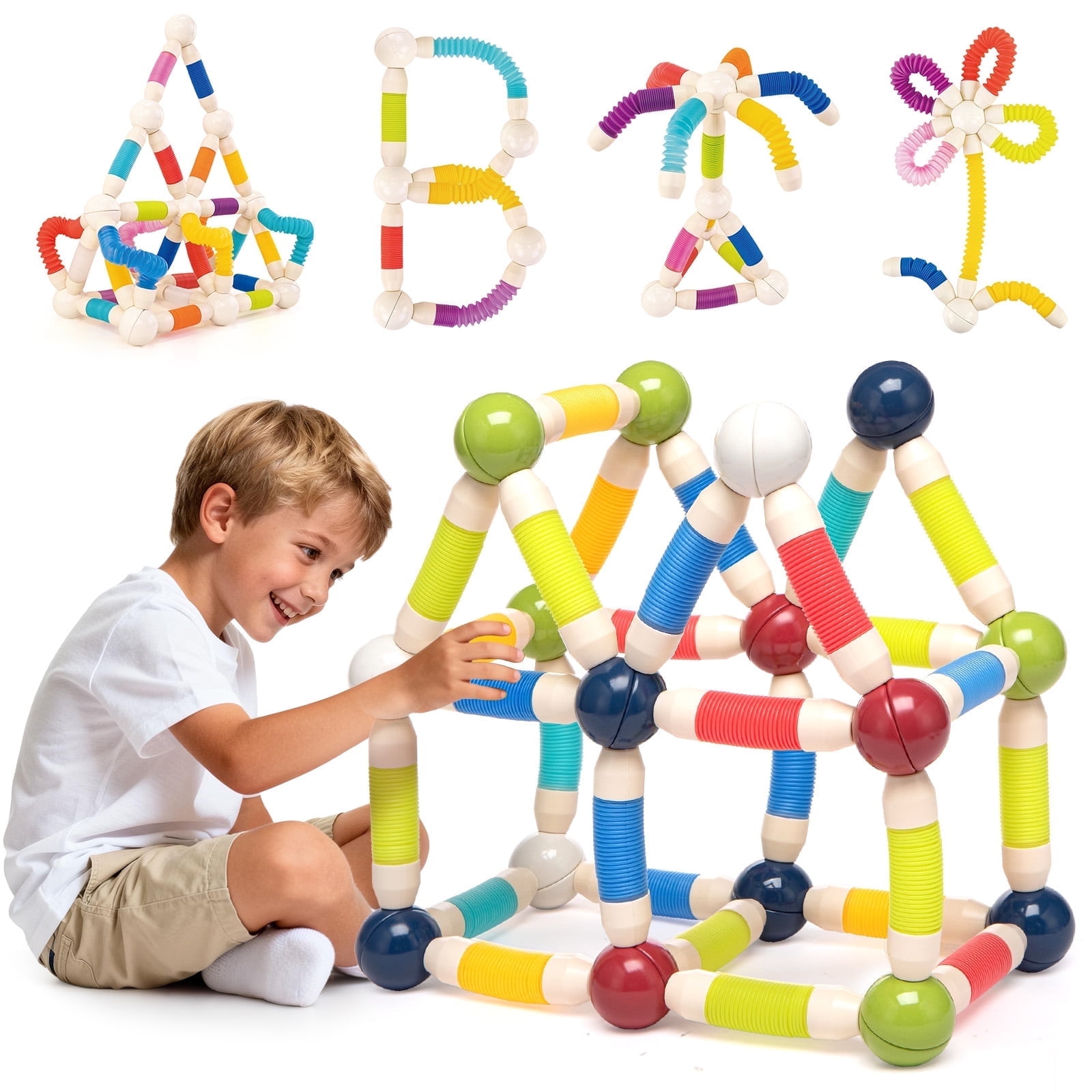 Stacking Magnetic Balls,Magnetic Fidget Balls 216PC Construction Building Blocks,Build Accessories Toys,Finger Toys For Adults And Teenagers Creatively Stacking Magnetics Ball For Office,Home (125pcs - View #4