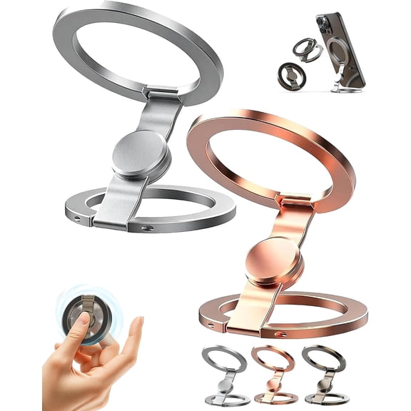 Magnetic Fidget Spinner Phone Stand, 2-in-1 Holder for iPhone Android