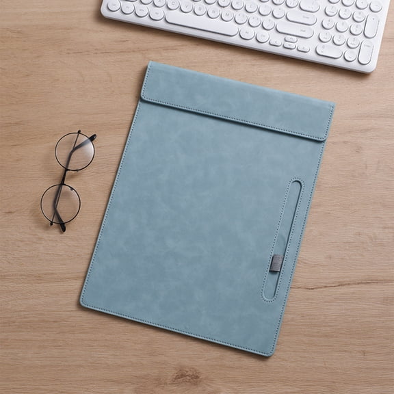 Magnetic File Folder A4 Letter Size Faux Leather Writing Pad with Magnetic Closure for Office Desk Organization and Meeting