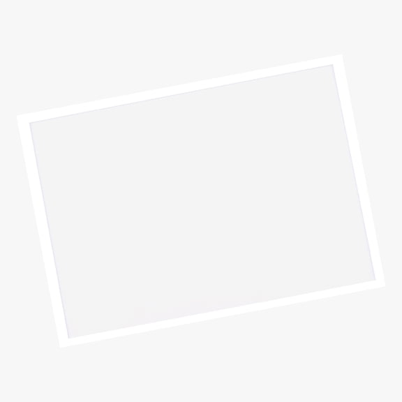 Magnetic File Frame, A4 Document Display Frame, Transparent PVC, White, 1 Count