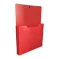 thumbnail image 1 of Magnetic File Holder - Wall Organizer, No Slip Rack for Office | Magnetic File Organizer, No Slip Wall Rack, Document Storage, for Office Home Fridge (9.5''x12.6'', Red), 1 of 8