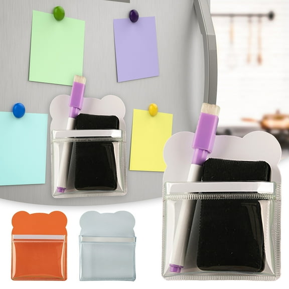 Magnetic File Holder and Organizer, Wall or Refrigerator Storage Pocket for Mail and Planners
