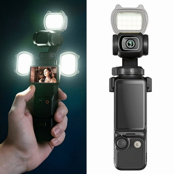 Magnetic Fill Light for DJI Osmo Pocket 3 Creator Combo, Magnetic Mount Compatible with DJI Pocket 3/Osmo Mobile 7P/7/6 Accessories