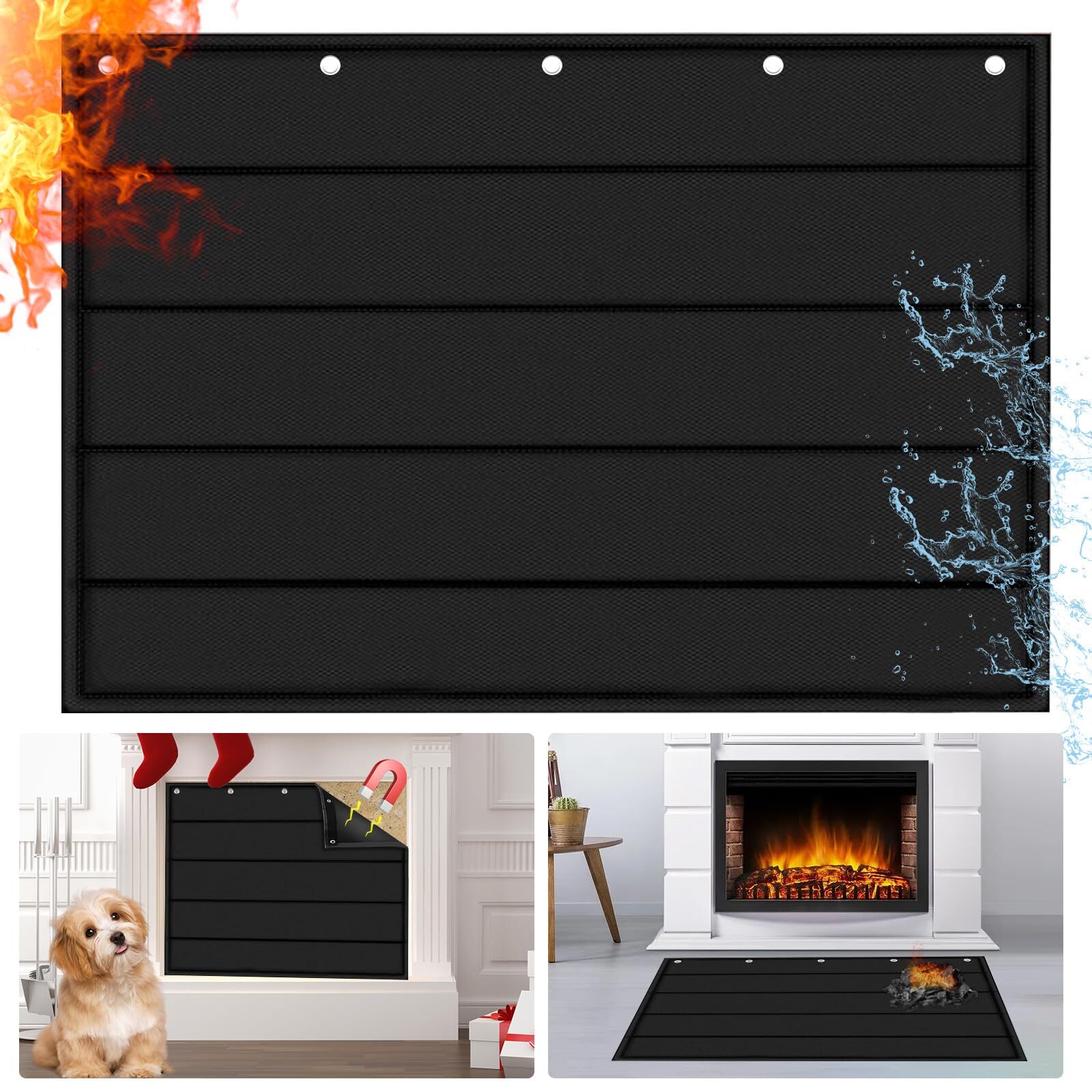 Fireplace Cover, Fireplace Blocker Blanket Stops Overnight