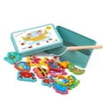 Fishing Game Delicate Vivid Wooden Fish Baby Fishing Toy with