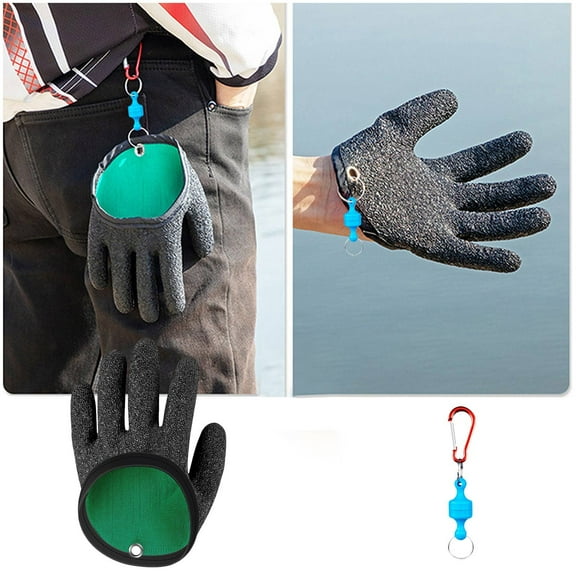 Magnetic Fishing Gloves Stab Proof Work Gloves with Magnets