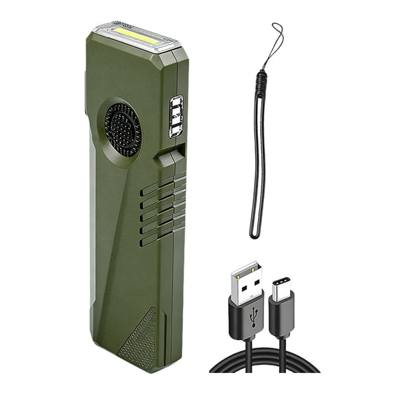 Magnetic Flat Flashlight, Rechargeable LED Work Light, Pen Clip Working Light for Emergency Hiking Fishing
