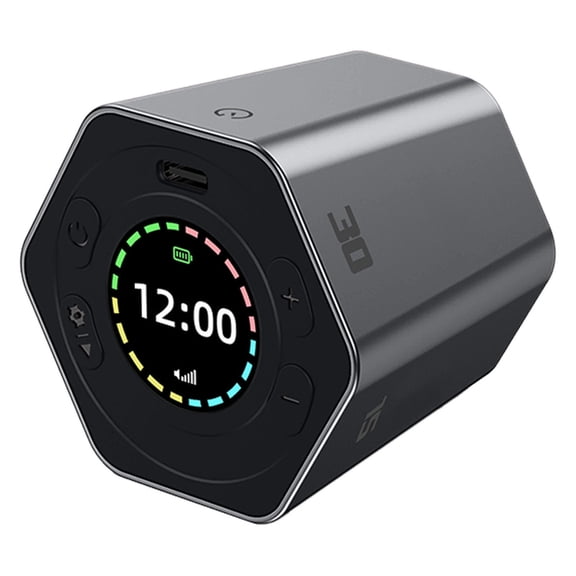 Flip Timer with Preset 1 5 10 25 30 60 Minutes Custom Time Adjustment and Silent Alarm Mode for Desk Cooking and Productivity Management Grey