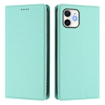 Magnetic Flip Wallet Case for iPhone 11,Compatible Card Holder with RFID Protection Built-in Stand TPU   PU Leather Phone Cover, Mint green