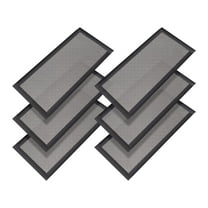 Magnetic Floor Vent Cover | 10x4 Inch Rectangular Vent Screen | PVC Debris & Insect Guard | 6-Pack for Home Ventilation & Storage Protection