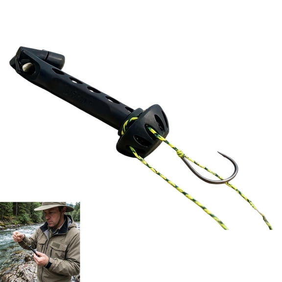 Magnetic Fly Threader 2.0, Universal Knot Assist Fishing Tool, Fly Tying and Rigging Helper for Small Flies & Tippet, Works with Most Hooks and Fly Styles